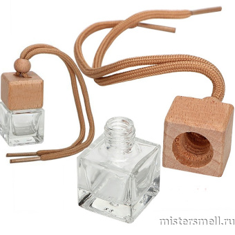 картинка Флакон для авто-парфюма квадратный 6 мл. (10шт) от оптового интернет магазина MisterSmell
