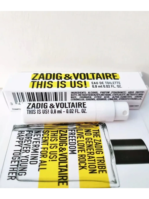 Пробник Оригинал Zadig&Voltaire This Is Us! 0.8 ml
