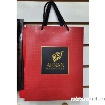 картинка Пакет бумажный Afnan Красный-Черный от оптового интернет магазина MisterSmell